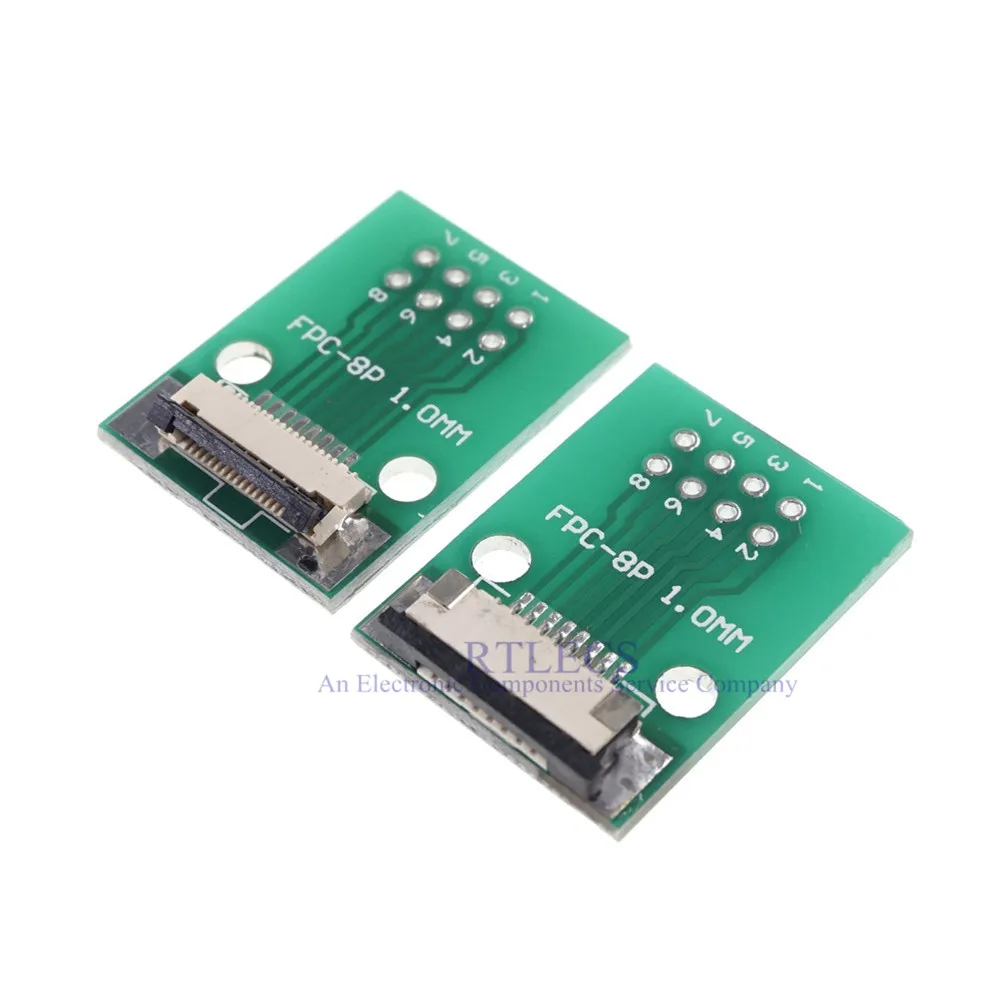 DIY FPC FFC 8 PIN 1 00 мм шаг разъем SMT адаптер до 2 54 пространство дюймов сквозное