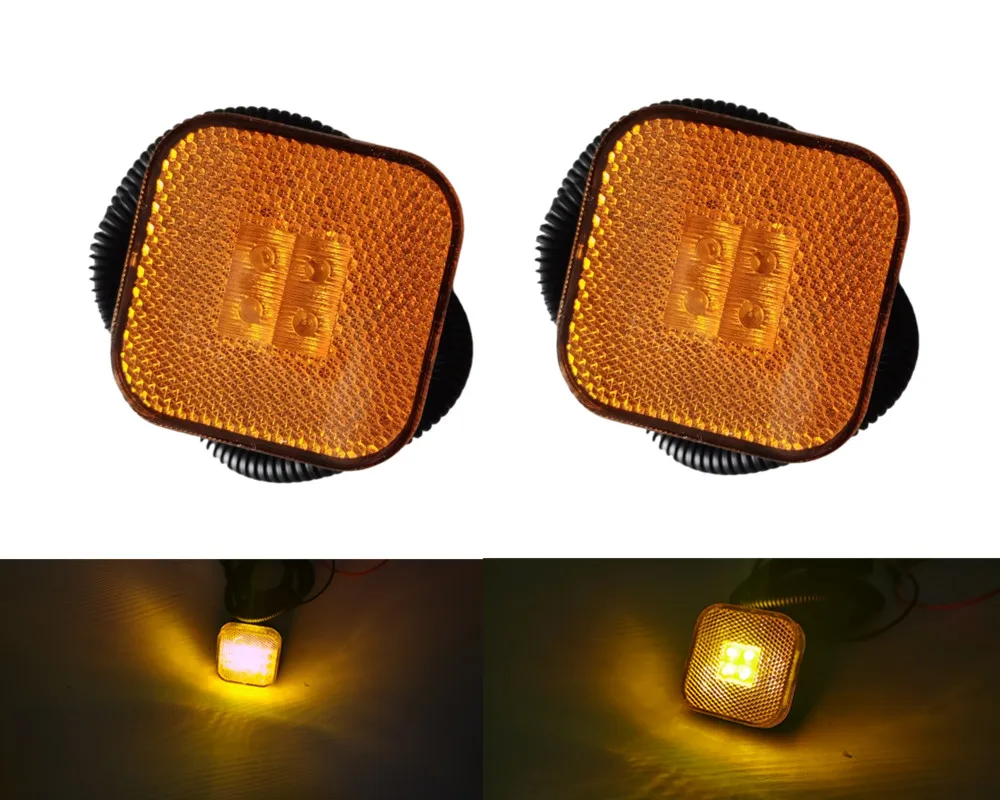 

2x 2.4inch 24V LED side marker light for MAN Truck TGS/TGM Front Wheel Trims Fender Lamps OEM81252606101 81252606096 81252606097