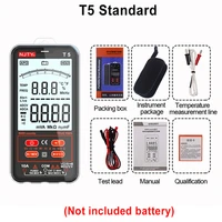 6000counts digital multimeter njty t5 ultra thin rms ac dc ncv current voltage capacitance temperature tester with backlight