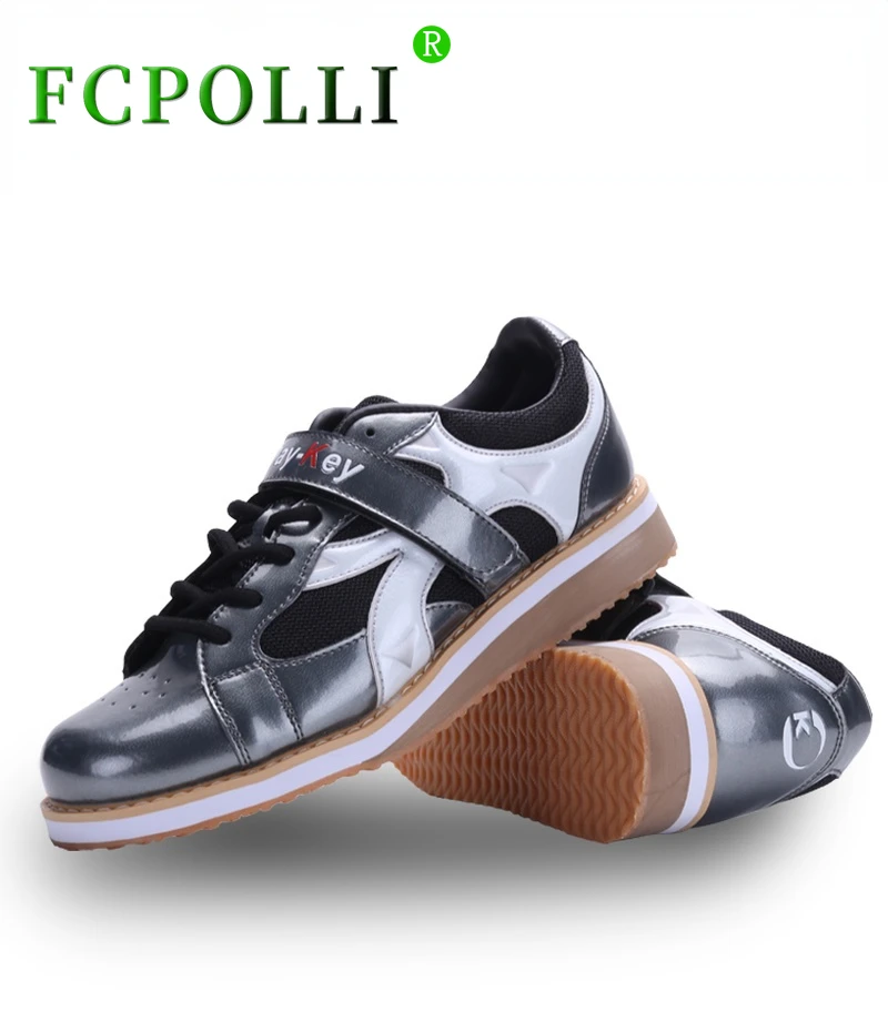 

Fcpolli обувь для тяжелой атлетики для мужчин, черные, серые сникерсы, Молодежные кожаные кроссовки для тяжелой атлетики, обуви на шнуровке, муж...