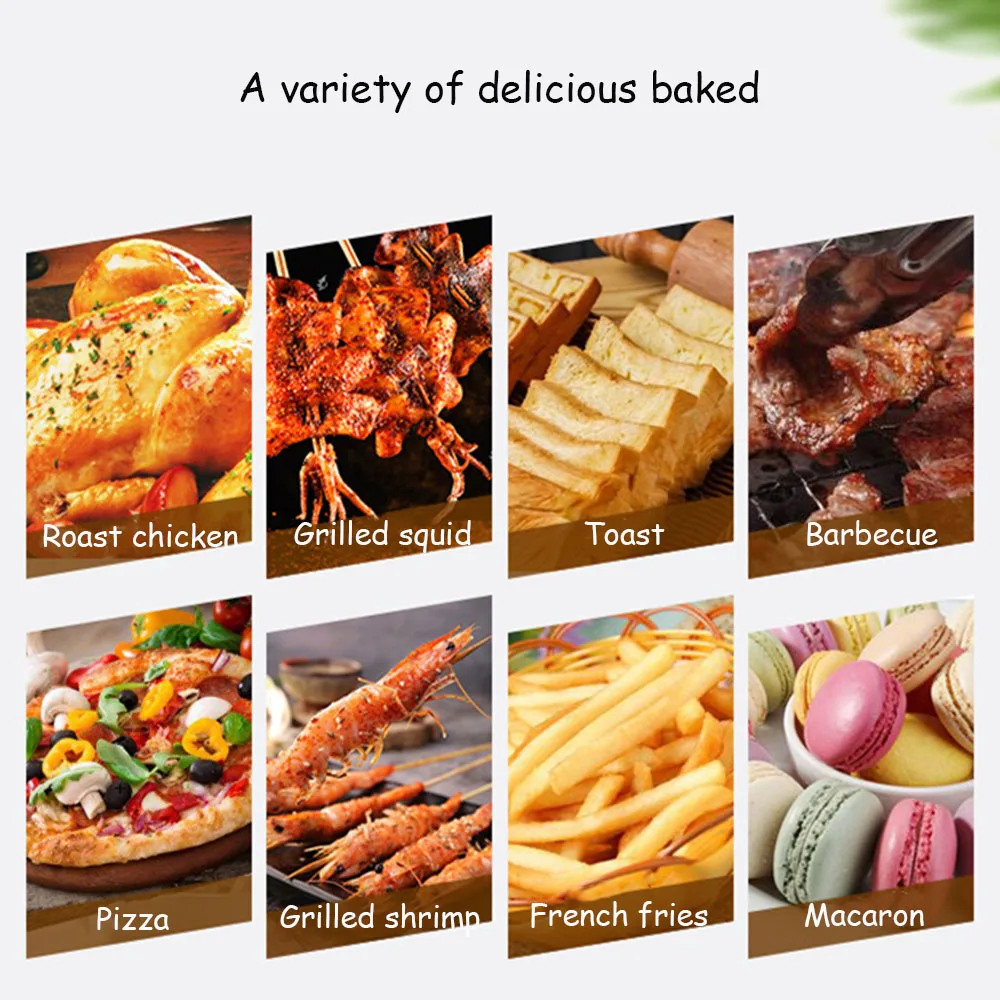 

12L 1500W Air Fryer Oven Toaster Rotisserie and Dehydrator With LED Touch Digital Touchscreen Electric Deep Fryer