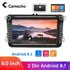 Camecho Android 8,1 2Din автомобильный MP5 мультимедийный видеоплеер GPS Авторадио Стерео аудио для SeatSkodaPassatGolfPolo