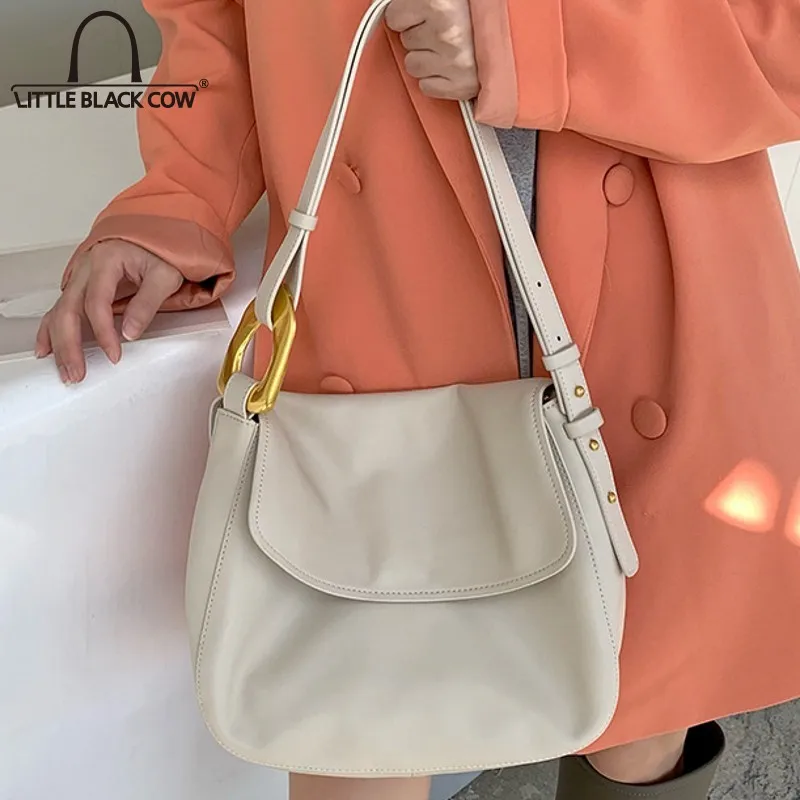 

Сумка кросс-боди Женская с мягкими ручками, модный элегантный саквояж на плечо в Корейском стиле, дизайнерская винтажная Повседневная Сумо...