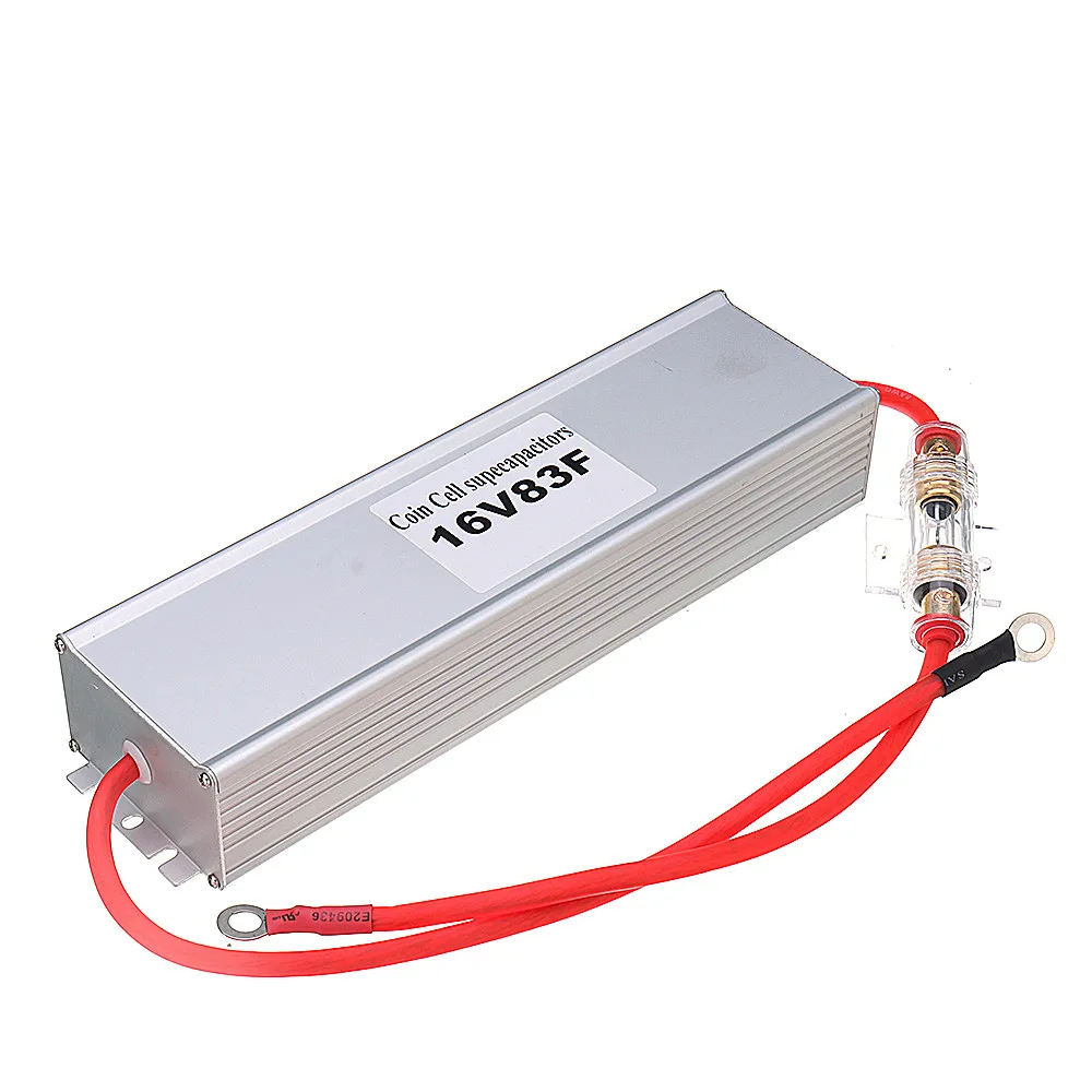 

Automotive Electronic Rectifier 16V83F 2.7V500F Super Farad Capacitor for Automotive Start-up Restart With Aluminum Shell