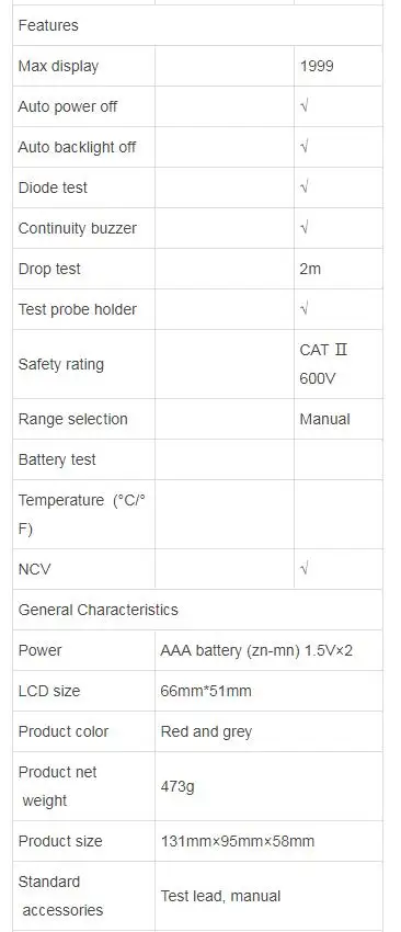 UNI-T UT33D+ цифровой мультиметр Авто Диапазон размер ладони AC DC Вольтметр Амперметр Сопротивление capatidance тестер
