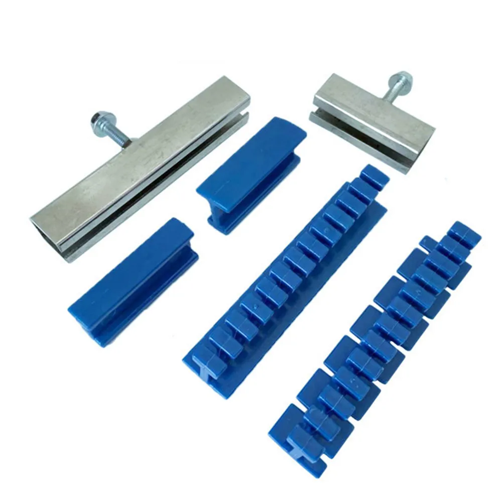 

6pcs Set Slide Hammer Tool Blue Stainless Steel Nylon Puller Lifter No-Paint Dent Removal Waterproof Car Body Repair Tools