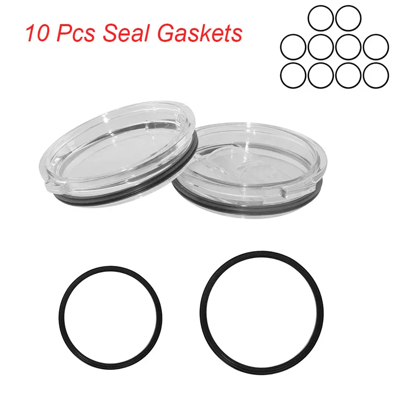 

10 шт., силиконовые уплотнительные кольца для крышек, 20/30 унций