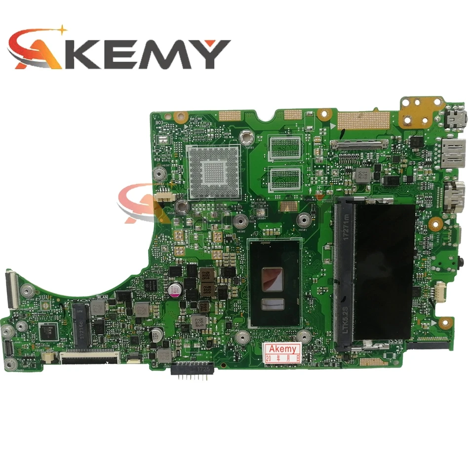 akemy ux410ua motherboard with i5 7200u cpu 8gb ram for asus ux410uq ux410uqk ux410uv ux410u rx410u laotop mainboard free global shipping