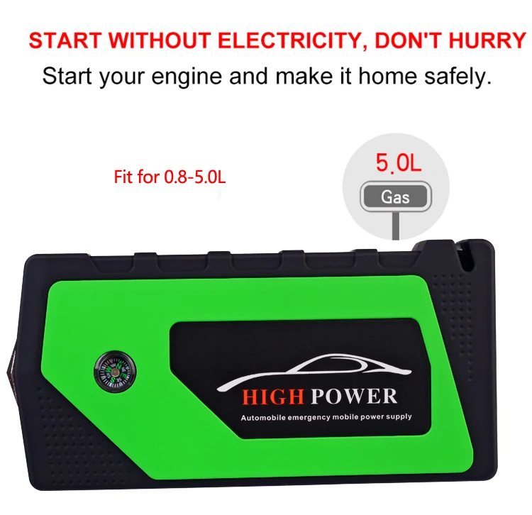 Пусковое устройство для автомобиля портативное зарядное с 4 портами USB телефона