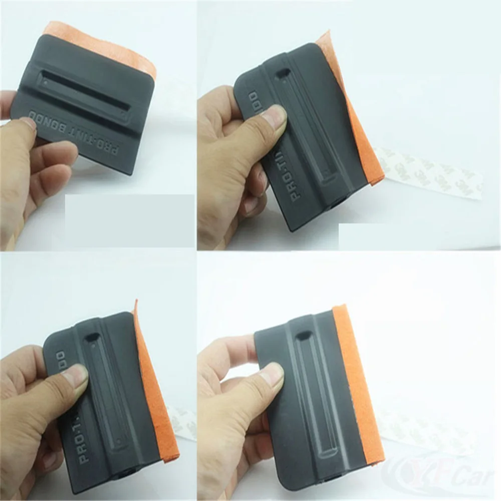 

10pcs Replacement Suede Felt Cloth for All 10cm Scraper Vinyl Car Wrap Squeegee Scratch-Resistant Suede Felt Edge Protector