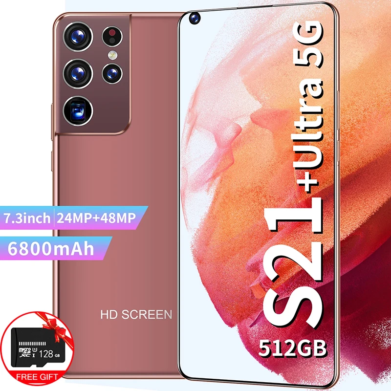 Galay-tel&eacute;fono inteligente S21 + Ultra, versi&oacute;n Global, 7,3 pulgadas, 6800mAh, + 48MP 24MP, 12GB + 512GB, desbloqueo-2