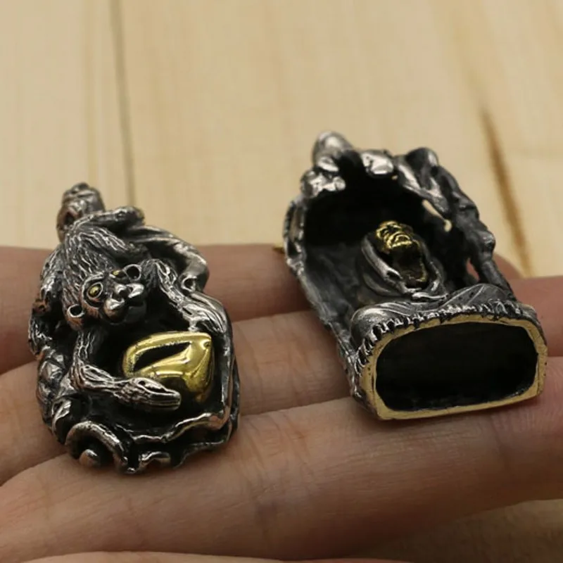 Кулон Мужской из тайского серебра с обезьяной Dharma S925 | Украшения и аксессуары