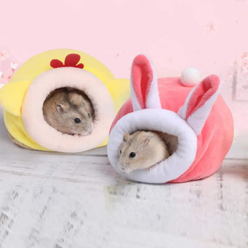

Winter Hamster House Guinea Pig Hamster Cute Cotton House Pet Bed House Small Animal Nest Winter Warm For Rodent Guinea Pig