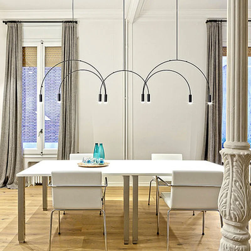 Постмодерн свет LED арочные линии висячие лампы подвесные светильники