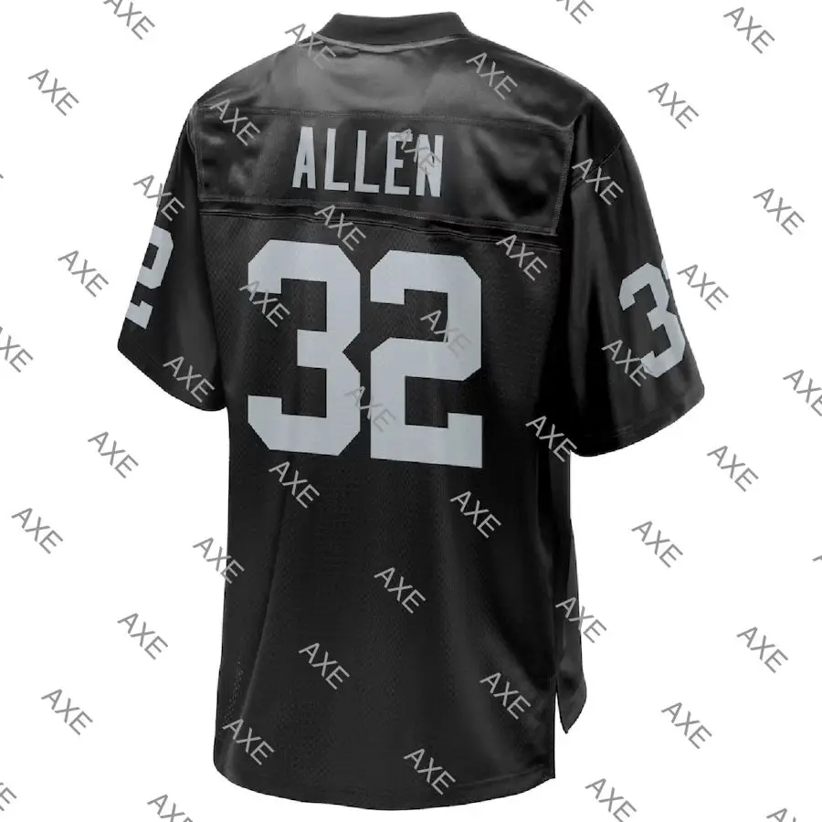 

Embroidery Letters American Football Jersey Marcus Allen Men Black White Las Vegas Limited Player Jersey