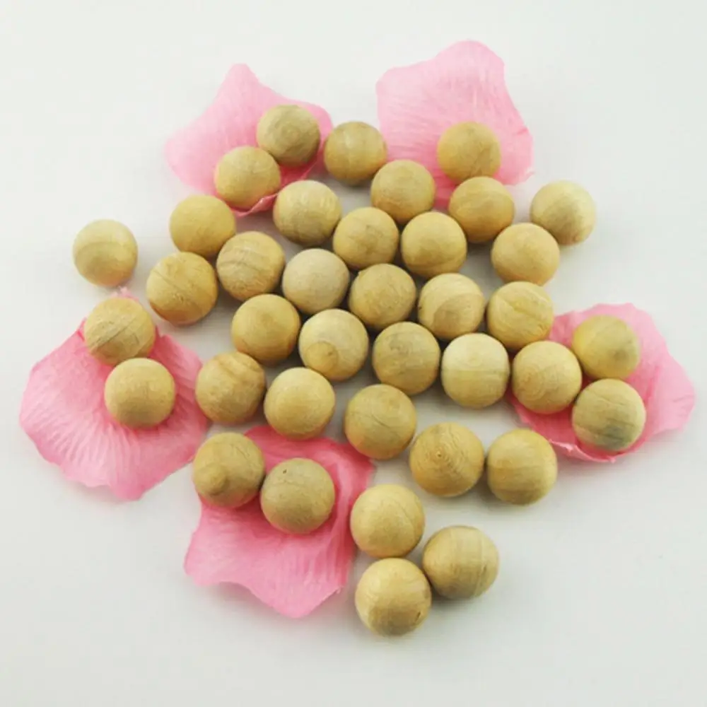 

20Pcs 18mm Insect-Resistant Pest Cockroaches Control Camphor Wood Moth Balls Wardrobe Clothes Drawer Smell Remover Beads