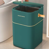 luxury automatic trash can with lid living room kitchen wastebasket trash can household kosz na smieci household products df50lj