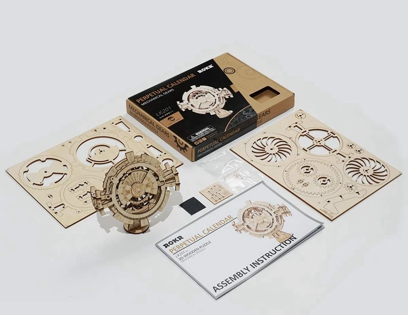 Robotime креативные DIY вечный календарь деревянная модель строительные наборы сборка игрушка подарок для детей и взрослых дропшиппинг LK201