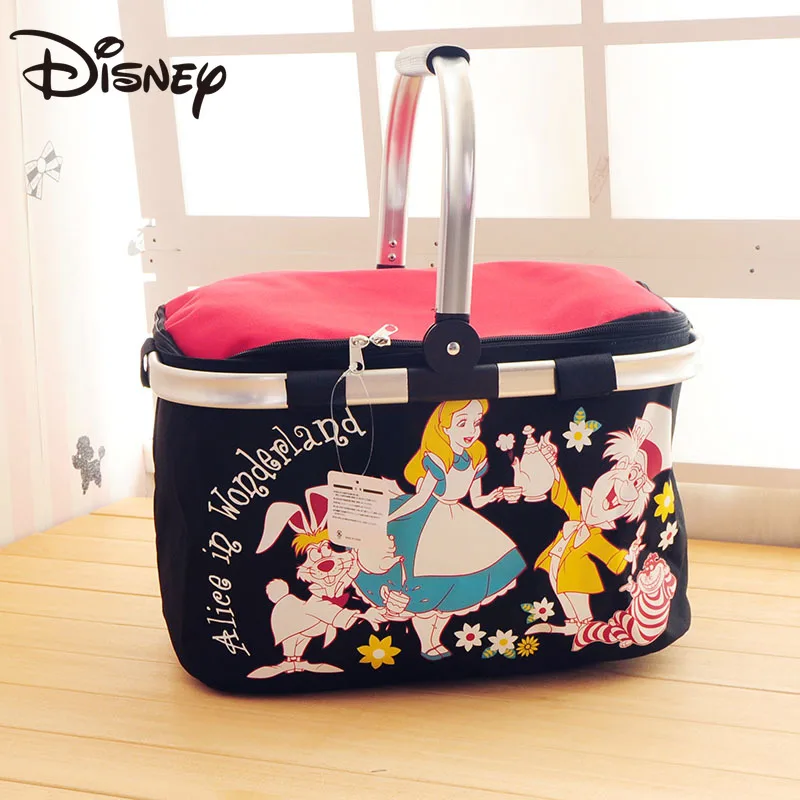Купить Сумка для льда из мультфильма Disney, теплоизоляционная сумка, холодильник, сумка для завтрака, корзина для покупок, портативный складной конт...