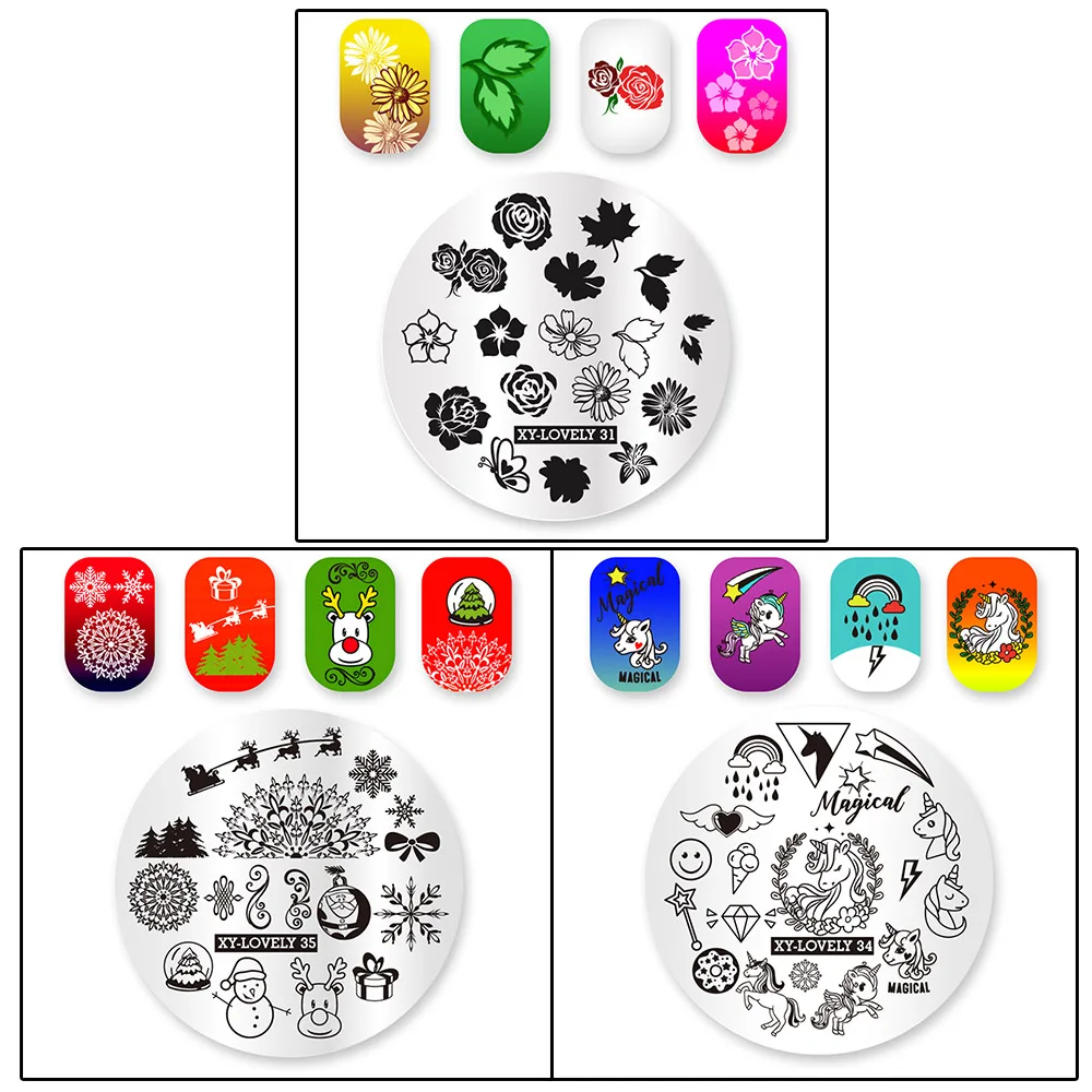 Маникюр своими руками кружево цветок Роза лес изображение ногтей пластины