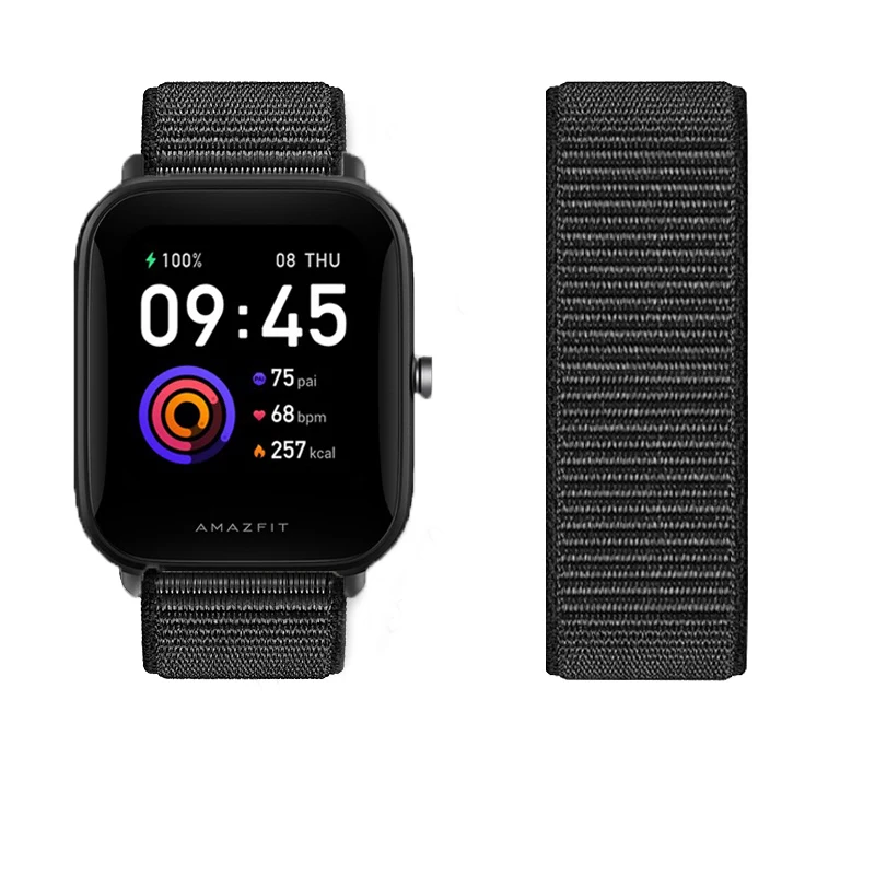 

20mm/22mm band For Amazfit GTS 2 2e strap GTS2 Mini GTR 42mm/47mm GTR2/2e Nylon Loop belt Bracelet correa Amazfit bip/pace strap