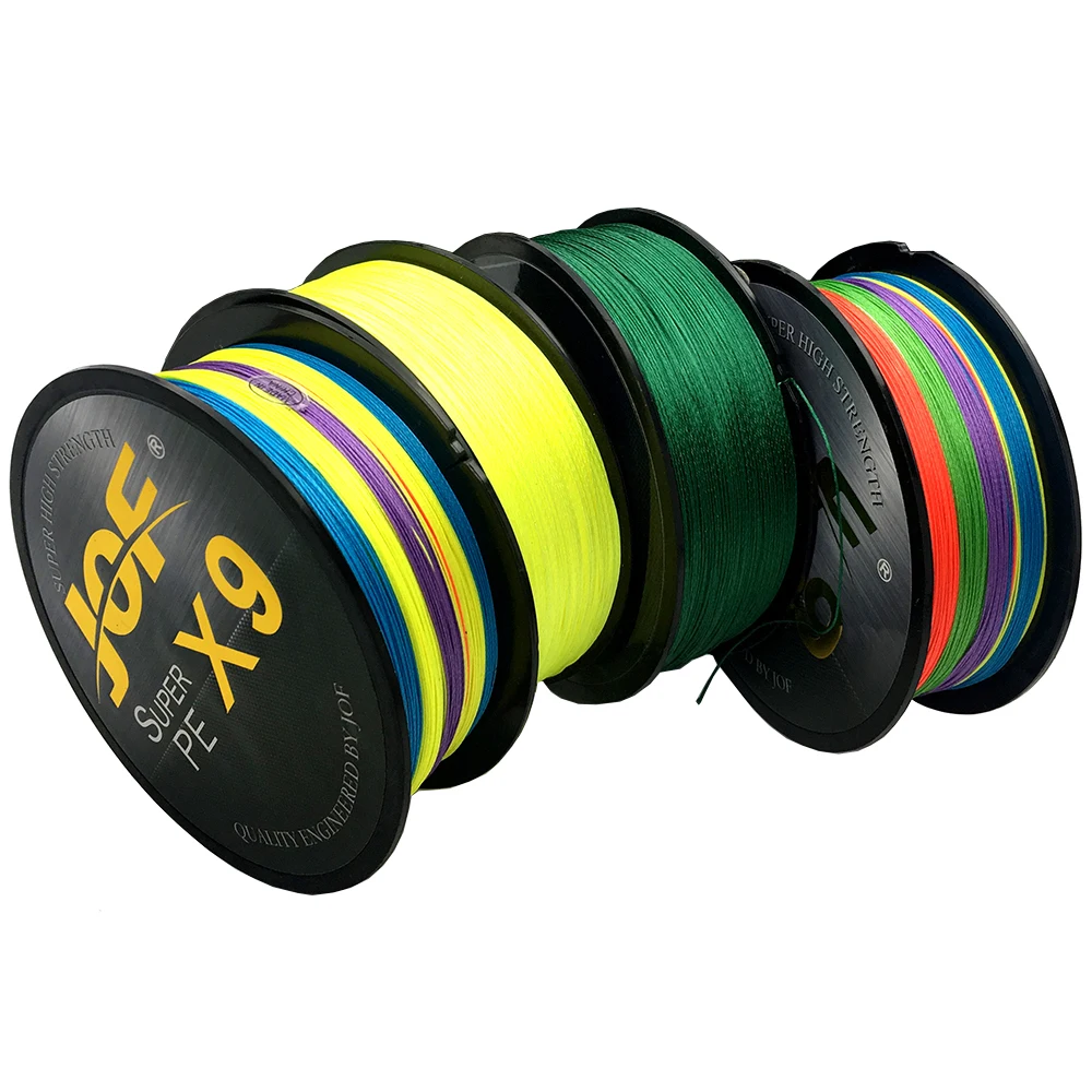 

JOF Salt Water Strength 9-41.8kg 12 Strands/9 Strands Fishing Line 500m 300m 100m Multifilament Pe Braided Fishing Line 20-92lb