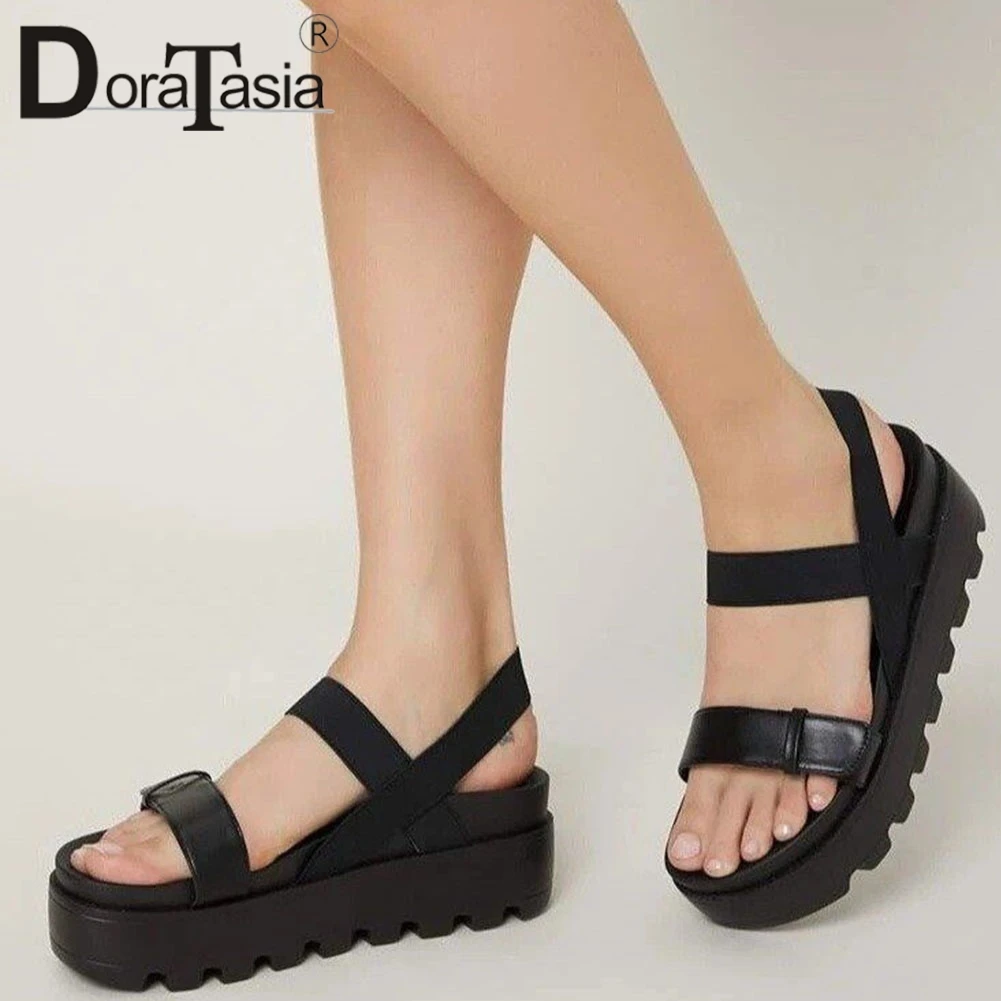 

DORATASIA Big Size 36-43 Fenale Platform Sandals Fashion Wedges Heels Summer women's Sandals 2021 Casual Office Shoes Woman