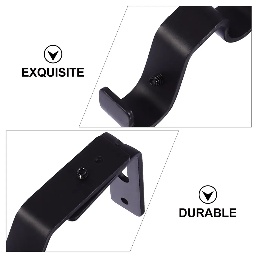 

3 Pcs 1 Bag Curtain Rod Bases Curtain Pole Brackets Curtain Accessories