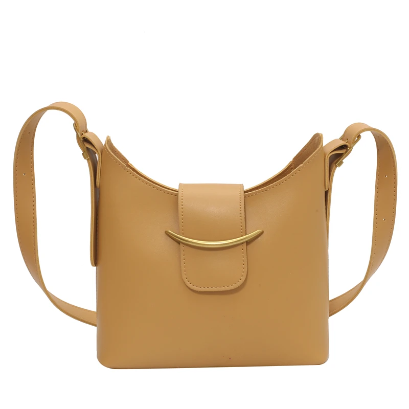 

Fashion 2021 Bucket New bag High-quality PU Leather Women's Designer Handbag Shoulder Messenger Bag