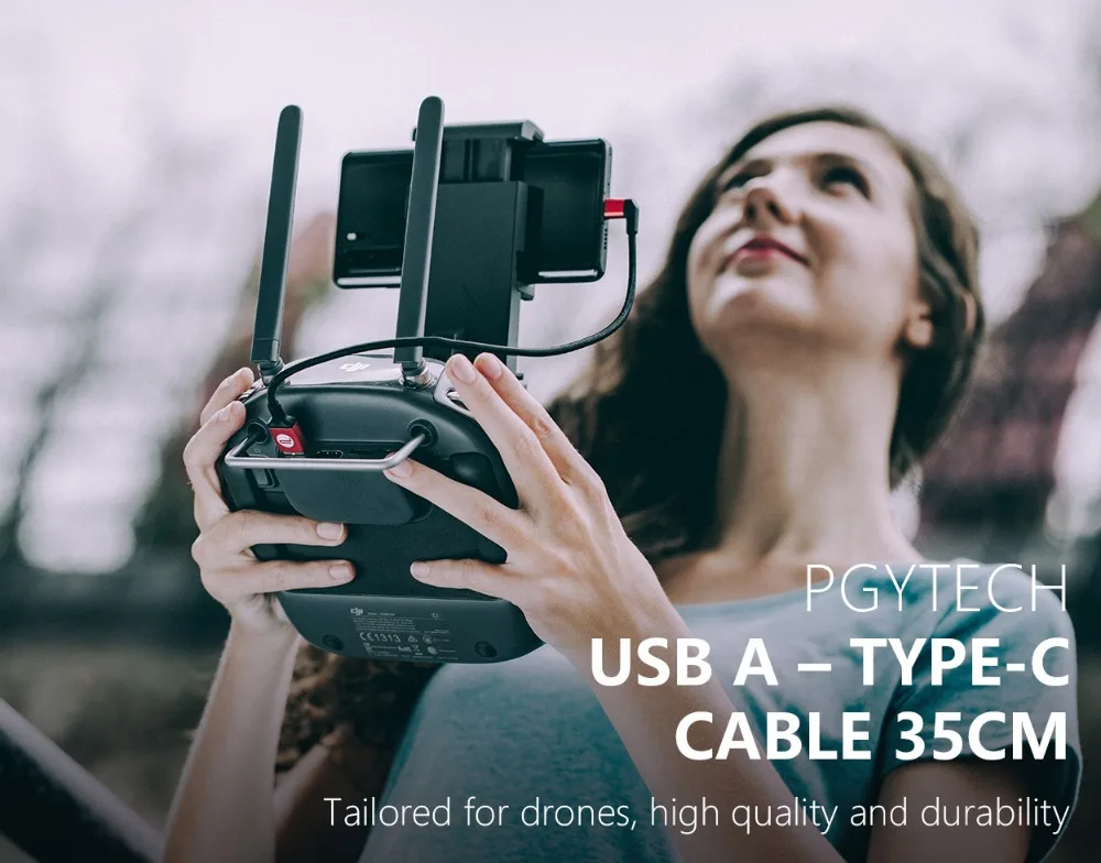 PGYTECH 35 см USB A-Lighting/type-C кабель для передачи данных для DJI Osmo Action Osmo Pocket Mavic 2 Pro Zoom Done Wire