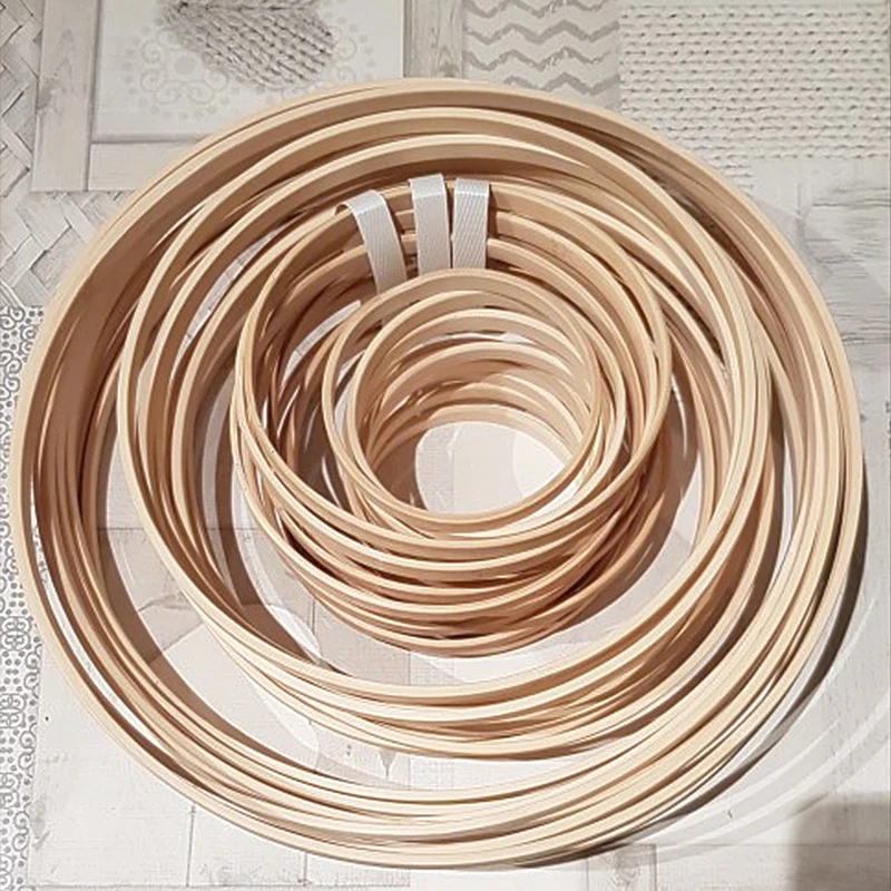 Кольцо Ловец 1/5p обруч для вышивки бамбуковый круглый деревянный сделай сам