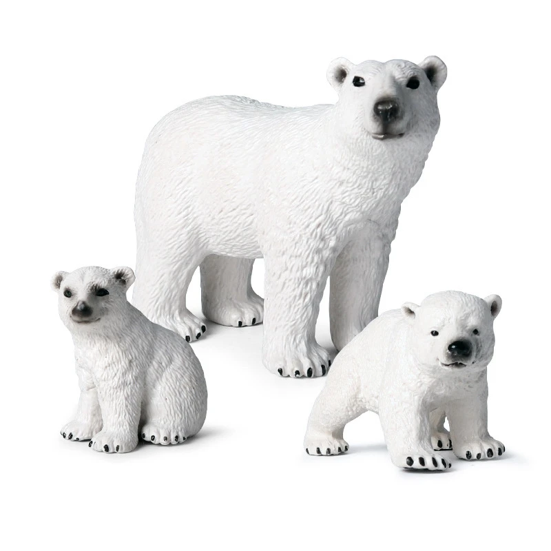 

2Pcs Modern Lovely Mini Polar Bear Home Decor Decoration Home Accessories Miniature Garden Animals