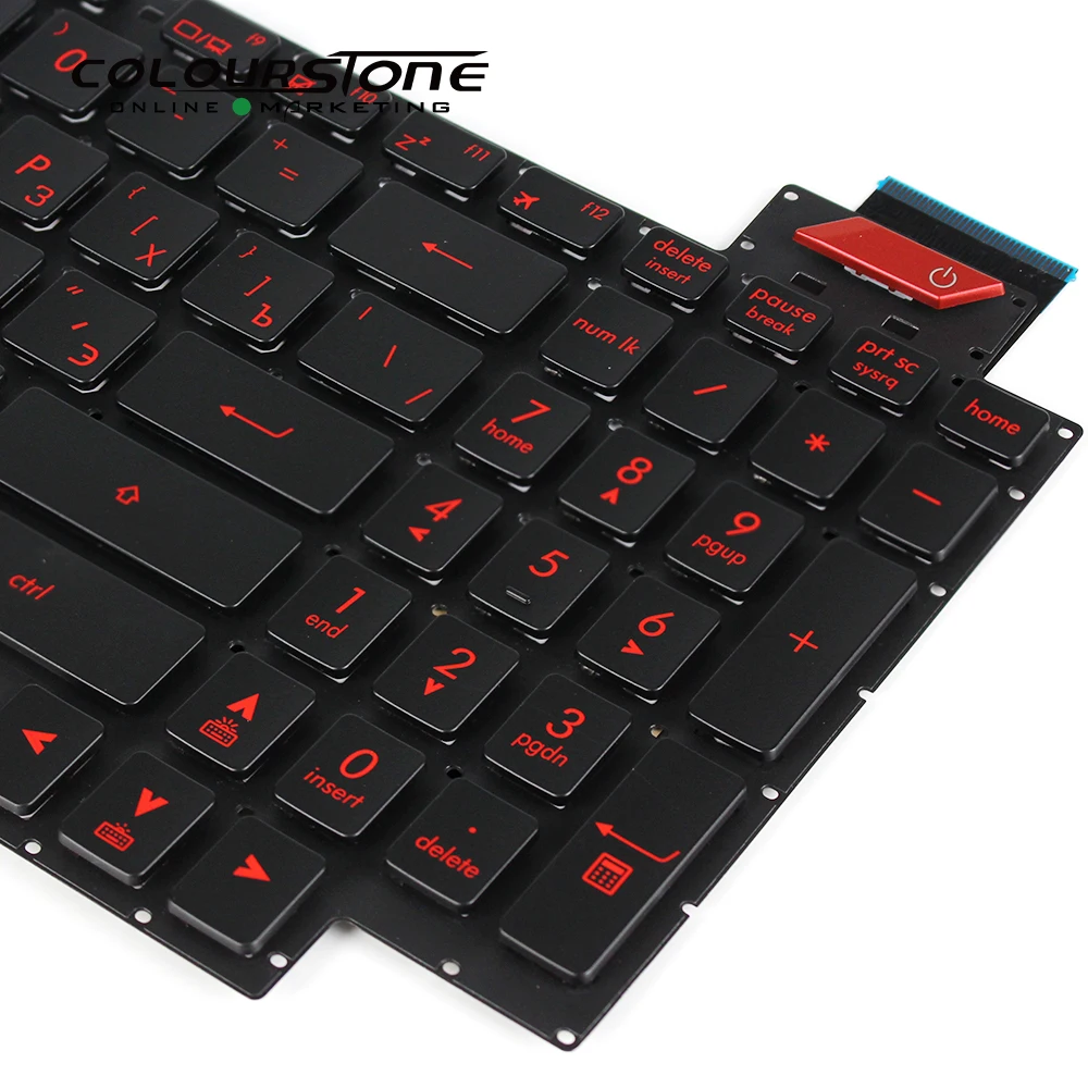 

100% Brand New Laptop Keyboard FX63 FX63V FX63VD FX63VM FX503 Red Backlit Russian Layout