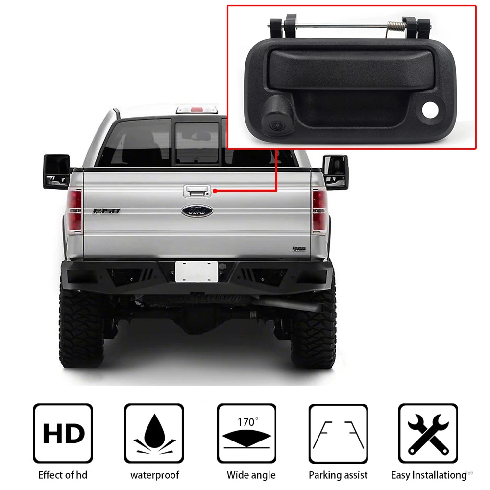 

Автомобильная камера заднего вида Carsonbo для пикапа Ford F150 F250, ультраширокоугольная камера высокого качества, профессиональный монитор задне...