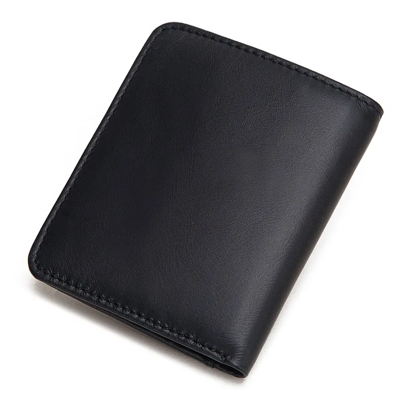 GZCZ Подлинная кожаный тонкий кошелек для мужчин Portomonee портмоне отделение карт
