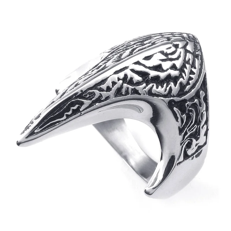 Мужское классическое кольцо в стиле ретро модное вечернее феникс Жар птица