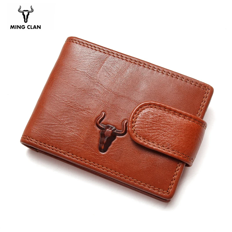 Вместительный кошелек для карт с 13 отделениями из натуральной кожи мужчин и