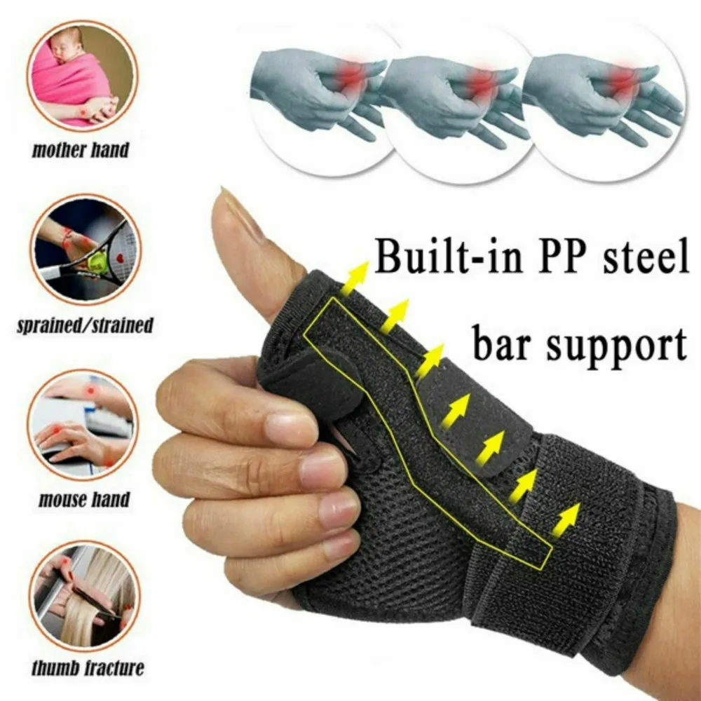 

1PCS Thumb Sprain Protective Wrist Support Wraps Tendon Sheath Fracture Fixed Mouse Finger Correction Sports Safety