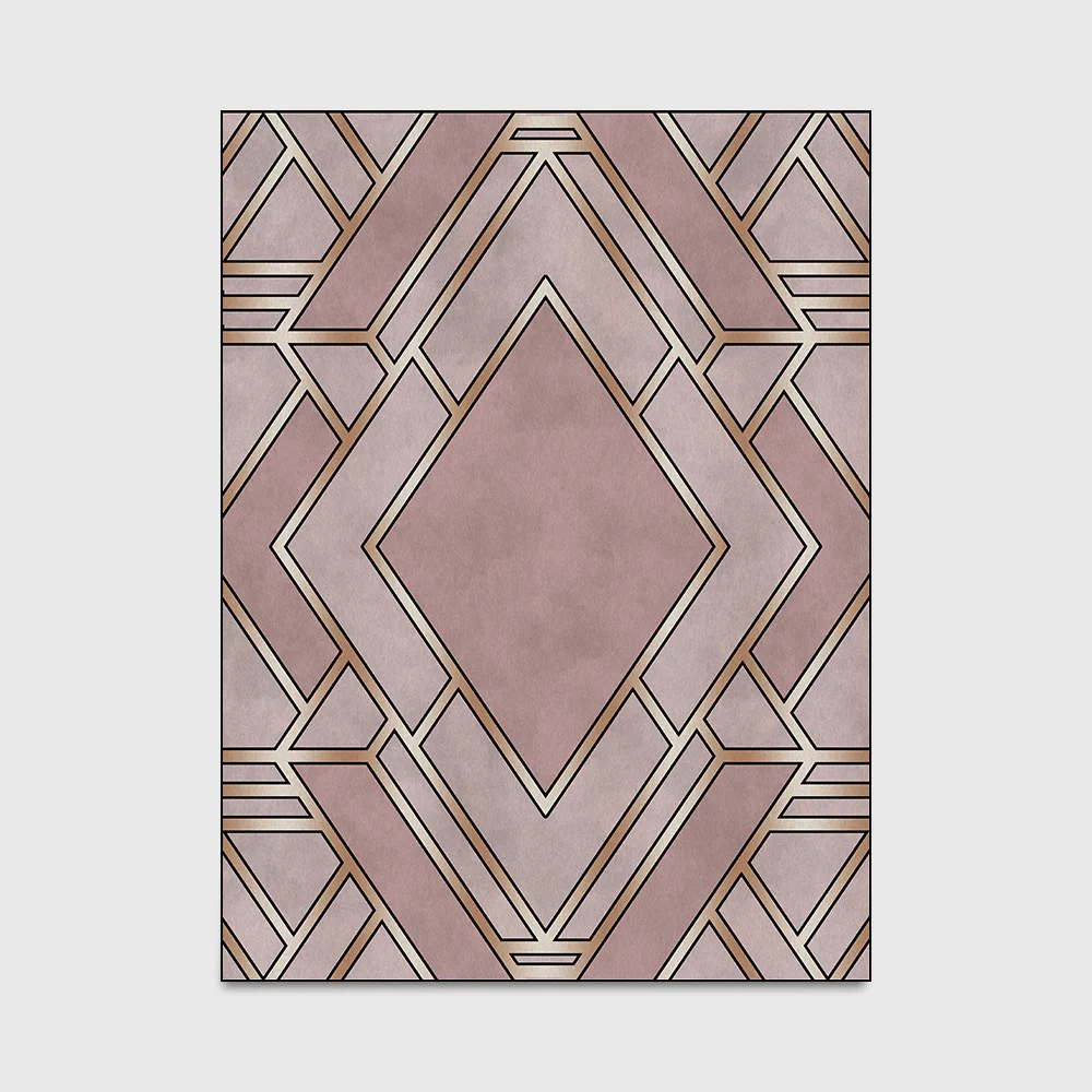 

Modern Bohemia Style Carpets For Living Room Bedroom Carpet For 3D Printing Geometric Rugs Parlor Washable Washroom Floor Mats