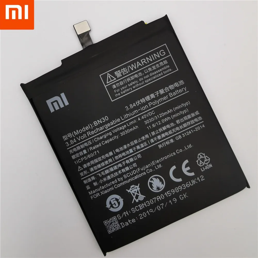 BN30 BN41 BN43 BM46 BM47 Батарея для Xiaomi Redmi Hongmi 4A Note 4 4X MTK global Snapdragon 625 Note 3 3 Pro 3 3S 3X Батарея