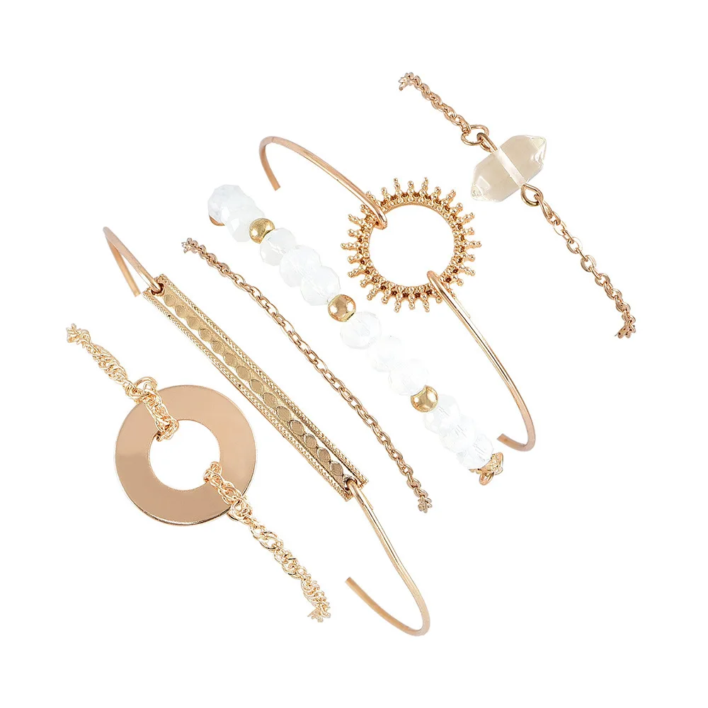 6 шт./партия женские модные браслеты шармы Круглый круглый браслет с