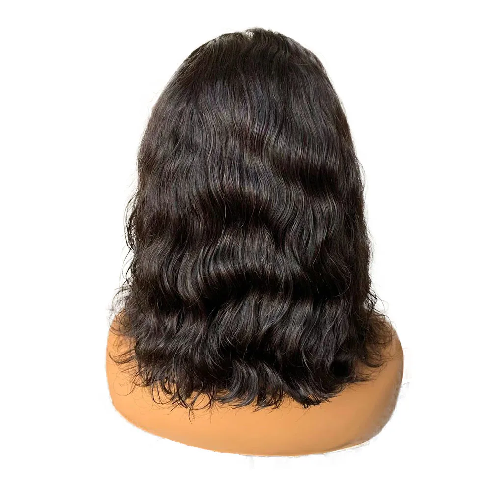 Front Lace Wig Silk Top Human Hair Wigs Lace Wigs With Side Fringe Light Brown Lace 150 Density