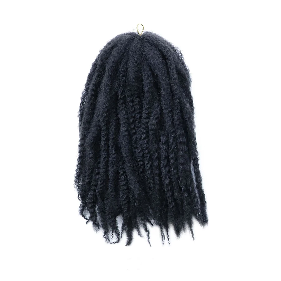 Marley волосы для плетения крючком афро кудрявые синтетические плетеные 18 дюймов