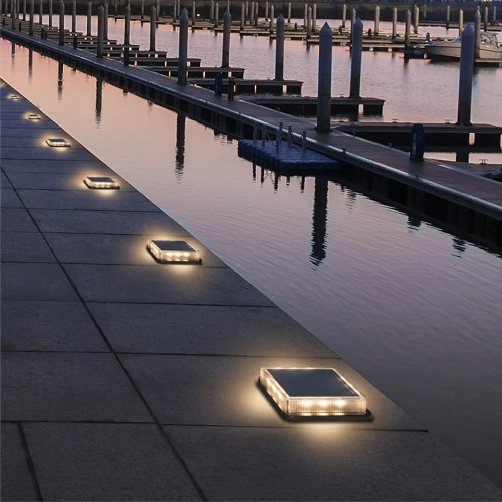 1 шт. светодиодный светильник на солнечной батарее для лестниц декоративный