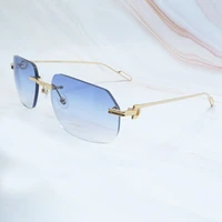 metal sunglasses mens carter designer sun glasses women driving shades summer cool decoration protect rimless sunglass