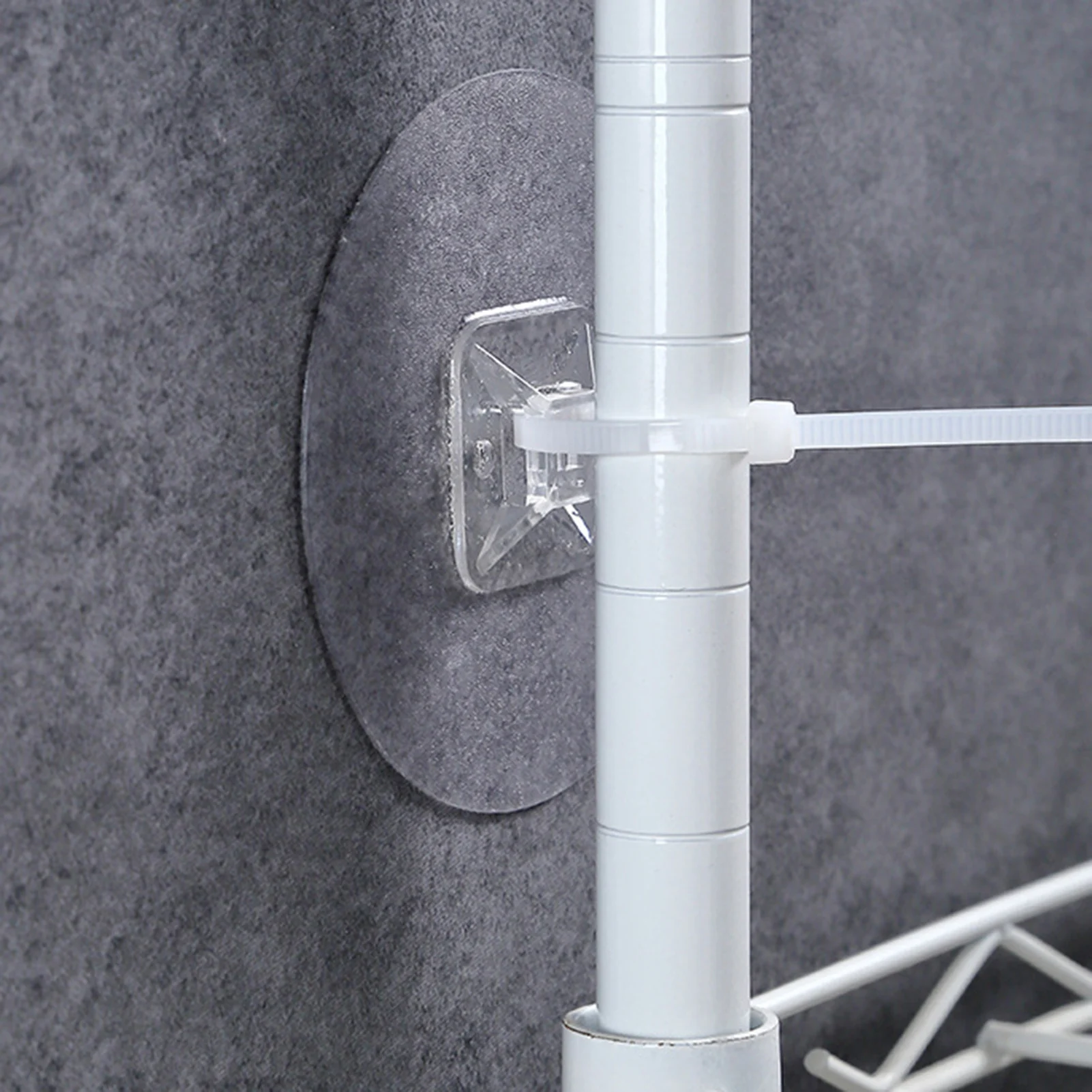 

2PCS Punch-free Cabinet Anti-fall Wall Fixer Non-marking Patch With Cable Tie Baby Proofing Anti Tip Furniture Anchor Strap Kit