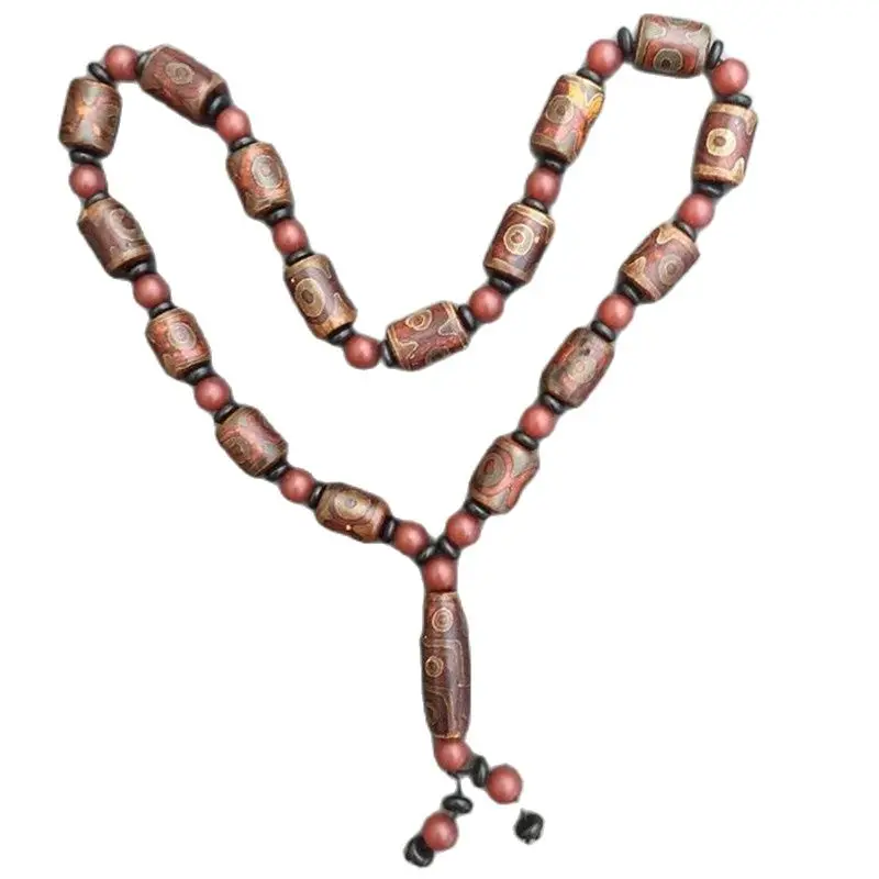 

Natural Tibet Old Beads Onyx Stone Bracelet Chain Necklace