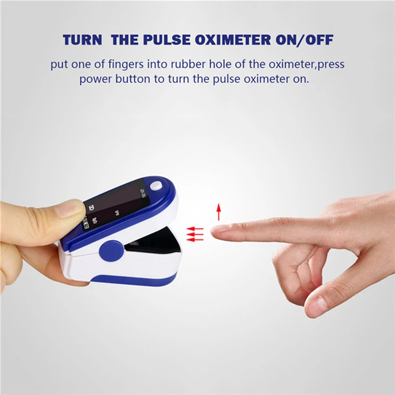 Medical Household LED Digital Fingertip pulse Oximeter Blood Oxygen Saturation Meter Finger SPO2 PR Monitor health Care