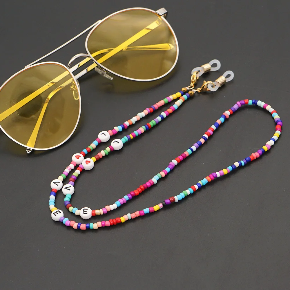 

1pcs Pearl Beaded Glasses Chain Necklace Sunglass Eyeglass Holder Lanyard Reading Glasses Eyeglasses Holder Rope Accessories