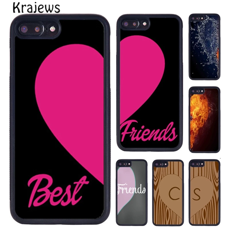 Чехол krajew BFF с надписью &quotBest Friends&quot &quotлучшая подруга&quot &quotсердце&quot пара